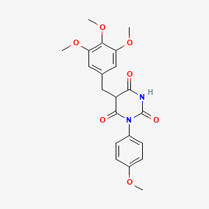 1-(4-Methoxyphenyl)-5-(3,4,5-trimethoxybenzyl)-2,4,6(1H,3H,5H)-pyrimidinetrione