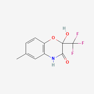 2-Hydroxy-6-methyl-2-(trifluoromethyl)-2H-1,4-benzoxazin-3(4H)-one