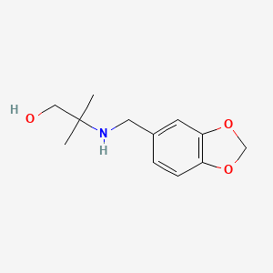 2-[(1,3-Benzodioxol-5-ylmethyl)amino]-2-methylpropan-1-ol