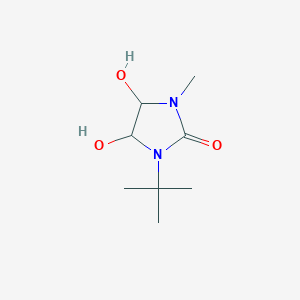 1-Tert-butyl-4,5-dihydroxy-3-methylimidazolidin-2-one