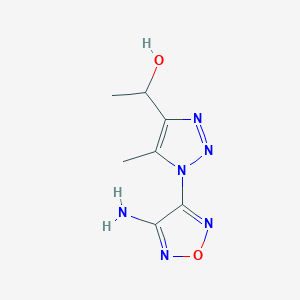 1-[1-(4-amino-1,2,5-oxadiazol-3-yl)-5-methyl-1H-1,2,3-triazol-4-yl]ethanol