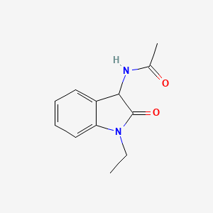 N-(1-ethyl-2-oxo-2,3-dihydro-1H-indol-3-yl)acetamide