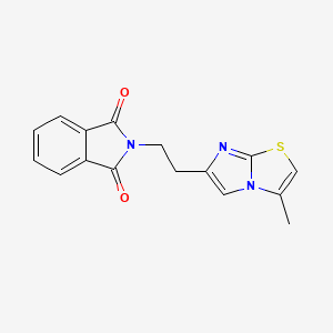 2-[2-(3-methylimidazo[2,1-b][1,3]thiazol-6-yl)ethyl]-1H-isoindole-1,3(2H)-dione