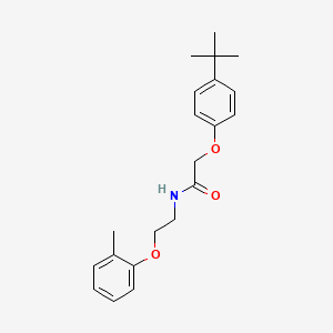 molecular formula C21H27NO3 B11086750 2-(4-tert-butylphenoxy)-N-[2-(2-methylphenoxy)ethyl]acetamide 