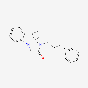 9,9,9a-trimethyl-1-(3-phenylpropyl)-9,9a-dihydro-1H-imidazo[1,2-a]indol-2(3H)-one