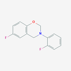 6-fluoro-3-(2-fluorophenyl)-3,4-dihydro-2H-1,3-benzoxazine