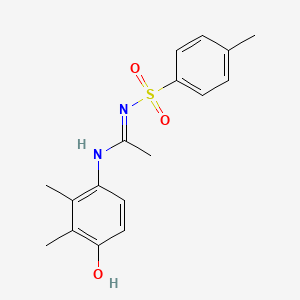 (1E)-N-(4-hydroxy-2,3-dimethylphenyl)-N'-[(4-methylphenyl)sulfonyl]ethanimidamide