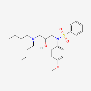 N-[3-(dibutylamino)-2-hydroxypropyl]-N-(4-methoxyphenyl)benzenesulfonamide