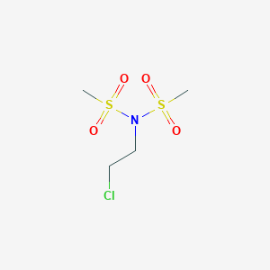 molecular formula C4H10ClNO4S2 B11086902 N-(2-Chloroethyl)-N-(methylsulfonyl)methanesulfonamide 