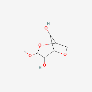 molecular formula C7H12O5 B11086987 3-Methoxy-2,6-dioxabicyclo[3.2.1]octane-4,8-diol 