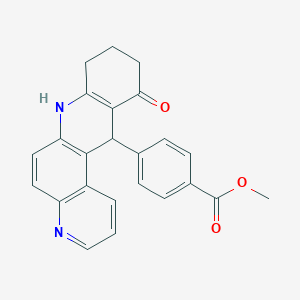 Methyl 4-(11-oxo-7,8,9,10,11,12-hexahydrobenzo[b][4,7]phenanthrolin-12-yl)benzoate