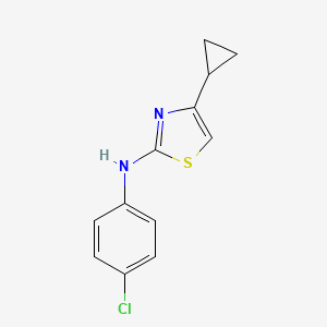 molecular formula C12H11ClN2S B11087011 N-(4-chlorophenyl)-4-cyclopropyl-1,3-thiazol-2-amine 