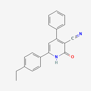 molecular formula C20H16N2O B11087065 6-(4-Ethylphenyl)-2-oxo-4-phenyl-1,2-dihydropyridine-3-carbonitrile 