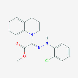 methyl (2Z)-[2-(2-chlorophenyl)hydrazinylidene](3,4-dihydroquinolin-1(2H)-yl)ethanoate