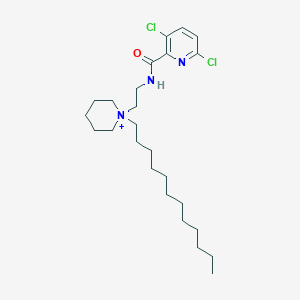 1-(2-{[(3,6-Dichloropyridin-2-yl)carbonyl]amino}ethyl)-1-dodecylpiperidinium