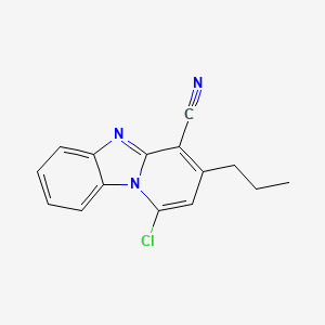 1-Chloro-3-propylpyrido[1,2-a]benzimidazole-4-carbonitrile