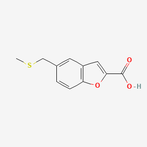 5-[(Methylsulfanyl)methyl]-1-benzofuran-2-carboxylic acid