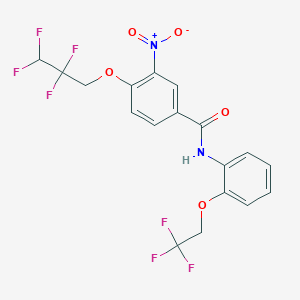 3-nitro-4-(2,2,3,3-tetrafluoropropoxy)-N-[2-(2,2,2-trifluoroethoxy)phenyl]benzamide