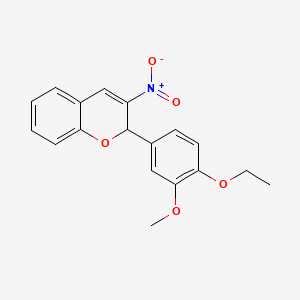 2-(4-ethoxy-3-methoxyphenyl)-3-nitro-2H-chromene