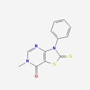 6-Methyl-3-phenyl-2-thioxo-2,3-dihydro[1,3]thiazolo[4,5-d]pyrimidin-7(6H)-one