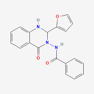 N-[2-(furan-2-yl)-4-oxo-1,2-dihydroquinazolin-3-yl]benzamide