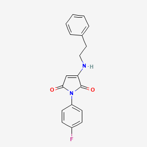 1-(4-fluorophenyl)-3-[(2-phenylethyl)amino]-1H-pyrrole-2,5-dione