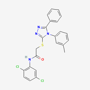 N-(2,5-dichlorophenyl)-2-{[4-(3-methylphenyl)-5-phenyl-4H-1,2,4-triazol-3-yl]sulfanyl}acetamide