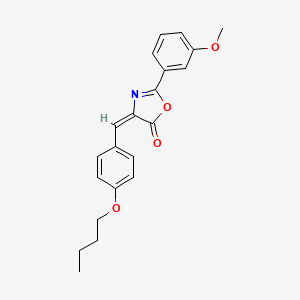 (4E)-4-(4-butoxybenzylidene)-2-(3-methoxyphenyl)-1,3-oxazol-5(4H)-one