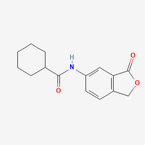 molecular formula C15H17NO3 B11087640 N-(3-oxo-1,3-dihydro-2-benzofuran-5-yl)cyclohexanecarboxamide 