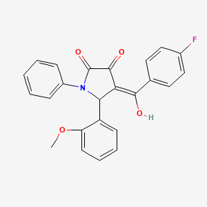 4-[(4-fluorophenyl)carbonyl]-3-hydroxy-5-(2-methoxyphenyl)-1-phenyl-1,5-dihydro-2H-pyrrol-2-one