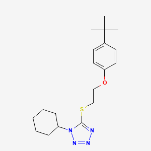 5-{[2-(4-tert-butylphenoxy)ethyl]sulfanyl}-1-cyclohexyl-1H-tetrazole