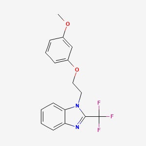 1-[2-(3-methoxyphenoxy)ethyl]-2-(trifluoromethyl)-1H-benzimidazole