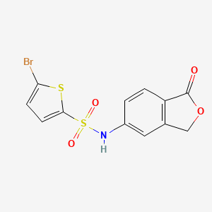 molecular formula C12H8BrNO4S2 B11087742 5-bromo-N-(1-oxo-1,3-dihydro-2-benzofuran-5-yl)thiophene-2-sulfonamide 