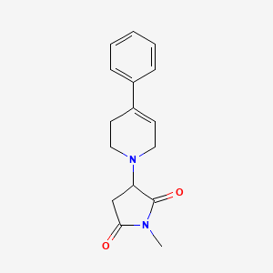 1-methyl-3-(4-phenyl-3,6-dihydropyridin-1(2H)-yl)pyrrolidine-2,5-dione