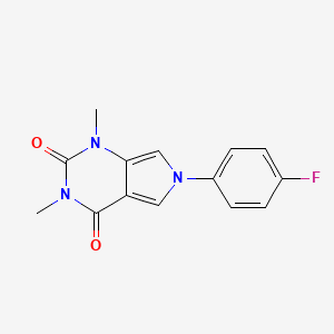 6-(4-fluorophenyl)-1,3-dimethyl-1H-pyrrolo[3,4-d]pyrimidine-2,4(3H,6H)-dione