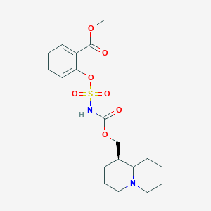 methyl 2-[({[(1R)-octahydro-2H-quinolizin-1-ylmethoxy]carbonyl}sulfamoyl)oxy]benzoate