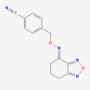 4-(6,7-Dihydro-5H-benzo[1,2,5]oxadiazol-4-ylideneaminooxymethyl)-benzonitrile