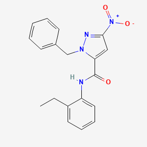 1-benzyl-N-(2-ethylphenyl)-3-nitro-1H-pyrazole-5-carboxamide