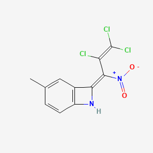 (8Z)-3-methyl-8-(2,3,3-trichloro-1-nitroprop-2-en-1-ylidene)-7-azabicyclo[4.2.0]octa-1,3,5-triene