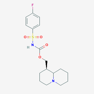 (1R)-octahydro-2H-quinolizin-1-ylmethyl [(4-fluorophenyl)sulfonyl]carbamate