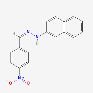 (2Z)-1-(naphthalen-2-yl)-2-(4-nitrobenzylidene)hydrazine