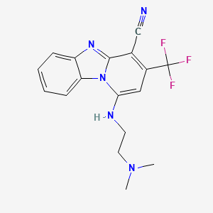 1-(2-Dimethylaminoethylamino)-3-(trifluoromethyl)pyrido[1,2-a]benzimidazole-4-carbonitrile