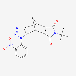 6-tert-butyl-1-(2-nitrophenyl)-3a,4,4a,7a,8,8a-hexahydro-4,8-methano[1,2,3]triazolo[4,5-f]isoindole-5,7(1H,6H)-dione