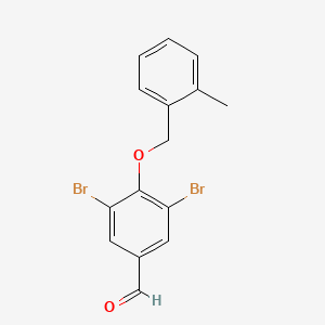 3,5-Dibromo-4-[(2-methylbenzyl)oxy]benzaldehyde