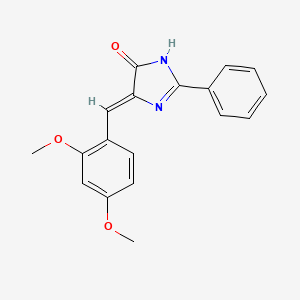 (5Z)-5-(2,4-dimethoxybenzylidene)-2-phenyl-3,5-dihydro-4H-imidazol-4-one