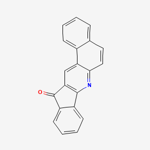 molecular formula C20H11NO B11088063 12H-benzo[f]indeno[1,2-b]quinolin-12-one 