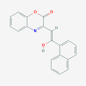 molecular formula C20H13NO3 B11088118 (3E)-3-[2-(naphthalen-1-yl)-2-oxoethylidene]-3,4-dihydro-2H-1,4-benzoxazin-2-one 