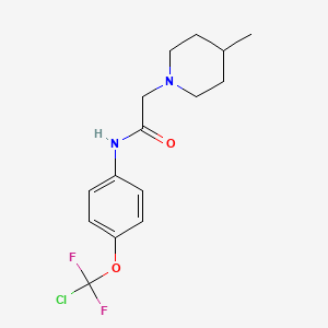 N-{4-[chloro(difluoro)methoxy]phenyl}-2-(4-methylpiperidin-1-yl)acetamide