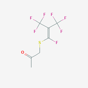 1-(1,3,3,3-Tetrafluoro-2-trifluoromethyl-propenylsulfanyl)-propan-2-one