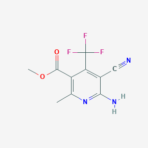 Methyl 6-amino-5-cyano-2-methyl-4-(trifluoromethyl)pyridine-3-carboxylate